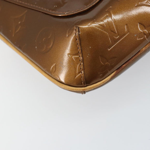 LOUIS VUITTON Monogram Vernis Thompson Street Bag Bronze M91124 LV Auth ka732