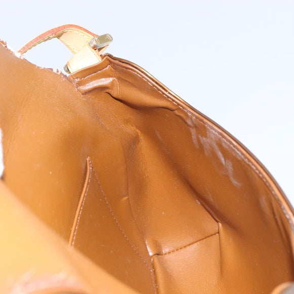 LOUIS VUITTON Monogram Vernis Thompson Street Bag Bronze M91124 LV Auth ka732