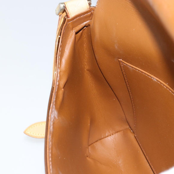 LOUIS VUITTON Monogram Vernis Thompson Street Bag Bronze M91124 LV Auth ka732