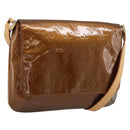 LOUIS VUITTON Monogram Vernis Thompson Street Bag Bronze M91124 LV Auth ka732-1