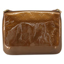 LOUIS VUITTON Monogram Vernis Thompson Street Bag Bronze M91124 LV Auth ka732-13