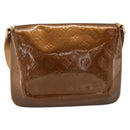 LOUIS VUITTON Monogram Vernis Thompson Street Bag Bronze M91124 LV Auth ka732-2