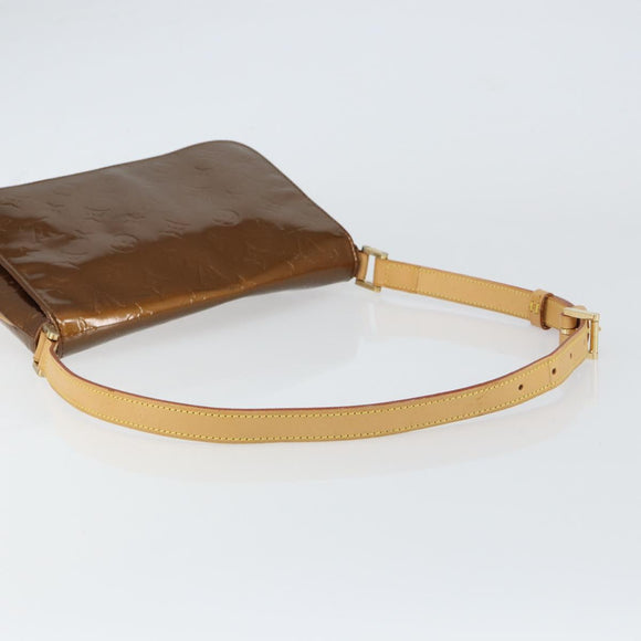 LOUIS VUITTON Monogram Vernis Thompson Street Bag Bronze M91124 LV Auth ka732