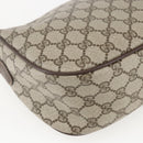 GUCCI GG Supreme Web Sherry Line Bag PVC Beige Gold 89 02 077 Auth ka736-14