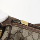 GUCCI GG Supreme Web Sherry Line Bag PVC Beige Gold 89 02 077 Auth ka736-16