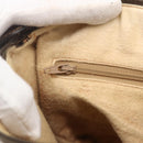 GUCCI GG Supreme Web Sherry Line Bag PVC Beige Gold 89 02 077 Auth ka736-18