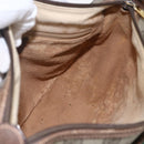 GUCCI GG Supreme Web Sherry Line Bag PVC Beige Gold 89 02 077 Auth ka736-20