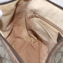 GUCCI GG Supreme Web Sherry Line Bag PVC Beige Gold 89 02 077 Auth ka736-21