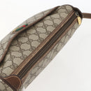 GUCCI GG Supreme Web Sherry Line Bag PVC Beige Gold 89 02 077 Auth ka736-6