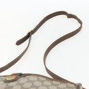 GUCCI GG Supreme Web Sherry Line Bag PVC Beige Gold 89 02 077 Auth ka736-8