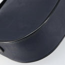 Christian Dior Trotter Canvas Shoulder Bag Navy Gold Auth ka740-16