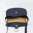Christian Dior Trotter Canvas Shoulder Bag Navy Gold Auth ka740-18
