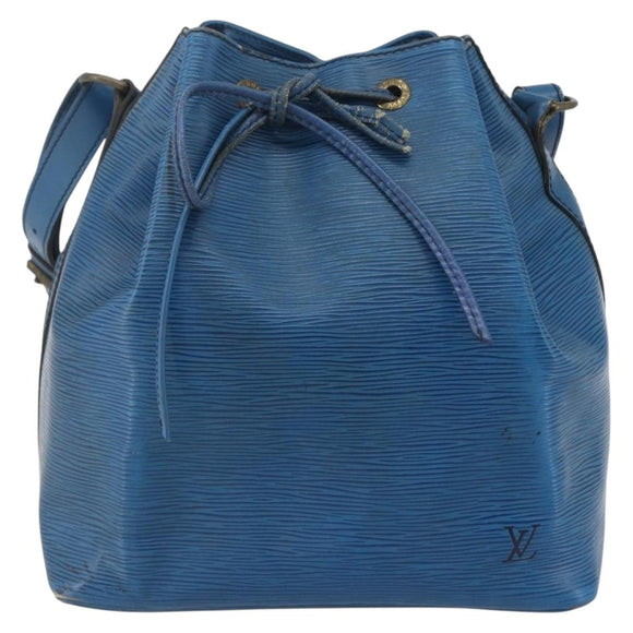 LOUIS VUITTON Epi Petit Noe Shoulder Bag Blue M44105 LV Auth ka741