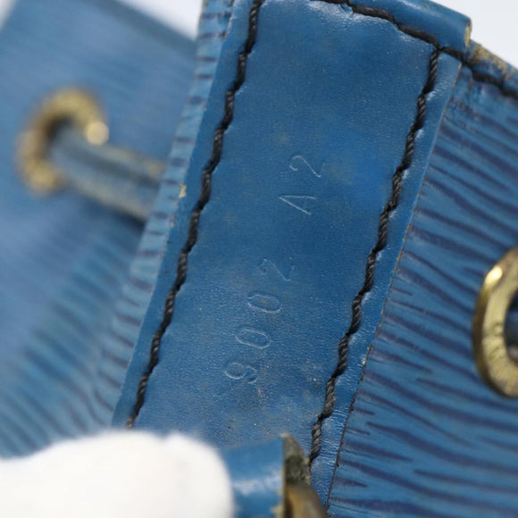 LOUIS VUITTON Epi Petit Noe Shoulder Bag Blue M44105 LV Auth ka741