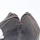 BOTTEGA VENETA INTRECCIATO Clutch Bag Leather Dark Brown Auth ka742-18