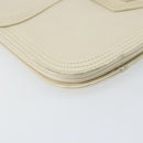 SAINT LAURENT Shoulder Bag Leather White Auth ka743-14