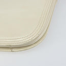 SAINT LAURENT Shoulder Bag Leather White Auth ka743-15