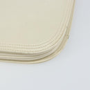 SAINT LAURENT Shoulder Bag Leather White Auth ka743-16