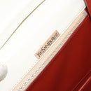 SAINT LAURENT Shoulder Bag Leather White Auth ka743-18