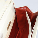 SAINT LAURENT Shoulder Bag Leather White Auth ka743-19