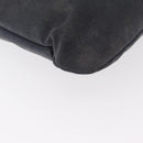 PRADA Shoulder Bag Canvas Navy Silver Auth ka744-10