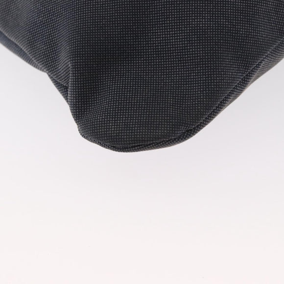 PRADA Shoulder Bag Canvas Navy Silver Auth ka744