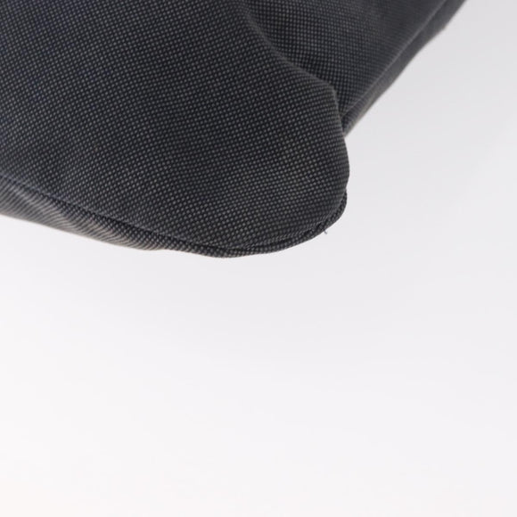 PRADA Shoulder Bag Canvas Navy Silver Auth ka744