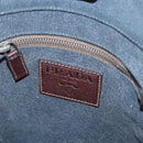 PRADA Shoulder Bag Canvas Navy Silver Auth ka744-17