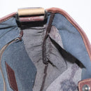 PRADA Shoulder Bag Canvas Navy Silver Auth ka744-17