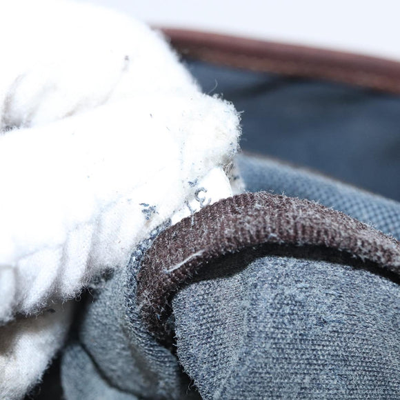 PRADA Shoulder Bag Canvas Navy Silver Auth ka744