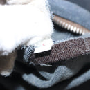 PRADA Shoulder Bag Canvas Navy Silver Auth ka744-21