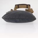 PRADA Shoulder Bag Canvas Navy Silver Auth ka744-5