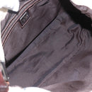 FENDI Zucca Canvas Mamma Baguette Shoulder Bag Beige Silver Auth ka745-11