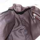 FENDI Zucca Canvas Mamma Baguette Shoulder Bag Beige Silver Auth ka745-21