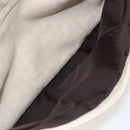 FENDI Zucca Canvas Mamma Baguette Shoulder Bag Beige Silver Auth ka745-23