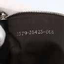 FENDI Zucca Canvas Mamma Baguette Shoulder Bag Beige Silver Auth ka745-12