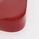 Salvatore Ferragamo Shoulder Bag Patent leather Red Silver Auth ka746-12