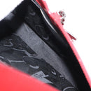 Salvatore Ferragamo Shoulder Bag Patent leather Red Silver Auth ka746-19