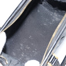 FENDI Pecan Canvas Hand Bag PVC Black Brown Auth ka747-10