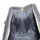 FENDI Pecan Canvas Hand Bag PVC Black Brown Auth ka747-21