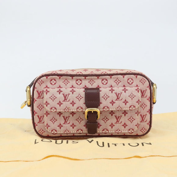 LOUIS VUITTON Monogram Mini Juliet MM Shoulder Bag Red M92219 LV Auth ka748V