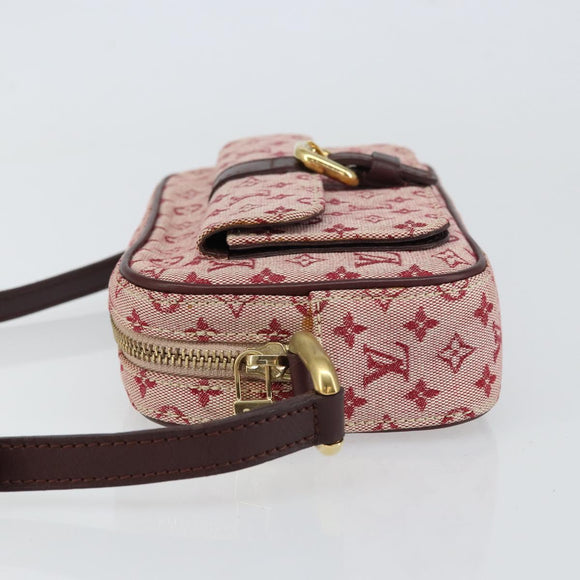 LOUIS VUITTON Monogram Mini Juliet MM Shoulder Bag Red M92219 LV Auth ka748V