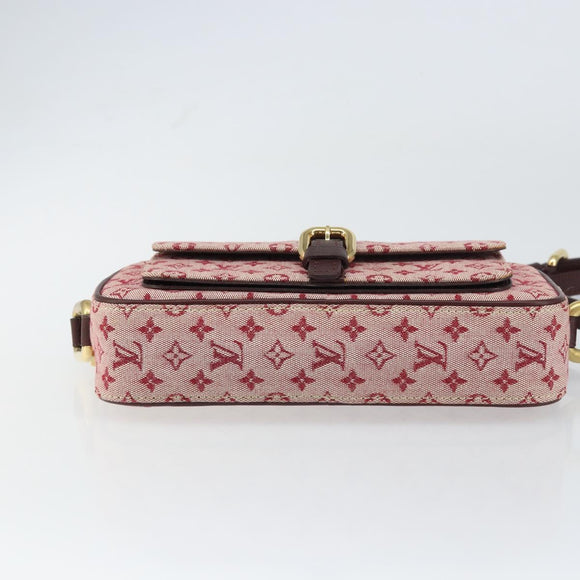 LOUIS VUITTON Monogram Mini Juliet MM Shoulder Bag Red M92219 LV Auth ka748V