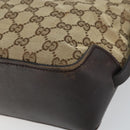 GUCCI GG Canvas Tote Bag Beige Gold 107757 Auth ka751-9