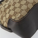 GUCCI GG Canvas Tote Bag Beige Gold 107757 Auth ka751-14