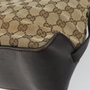 GUCCI GG Canvas Tote Bag Beige Gold 107757 Auth ka751-15