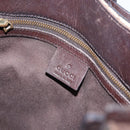 GUCCI GG Canvas Tote Bag Beige Gold 107757 Auth ka751-17