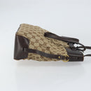 GUCCI GG Canvas Tote Bag Beige Gold 107757 Auth ka751-3