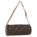 LOUIS VUITTON Monogram Papillon Pouch LV Auth ka753-1