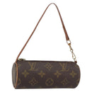 LOUIS VUITTON Monogram Papillon Pouch LV Auth ka754-1